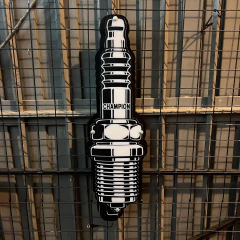 Cartel luminoso bujía en internet