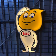 Cartel luminoso Esso muñeco - comprar online