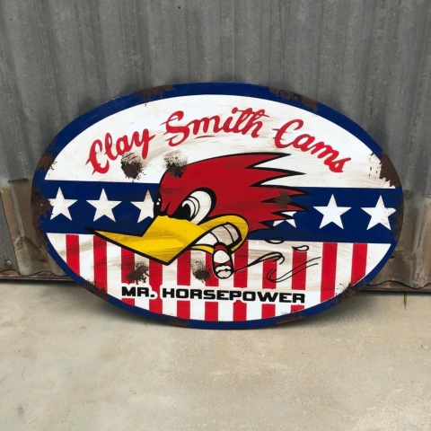 Cartel de Chapa Clay Smith oval