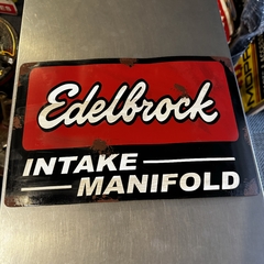 Cartel de chapa Edelbrock M