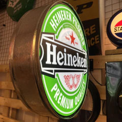 Cartel luminoso Heineken doble cara con soporte - comprar online
