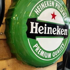 Chapita Heineken tipo esmaltada - comprar online