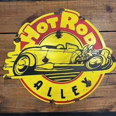 Cartel de chapa Alley Hot Rod