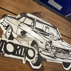 Cartel de chapa Torino silueta - comprar online