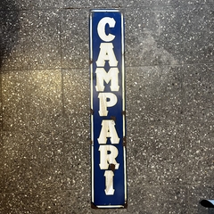Cartel de chapa campari vert