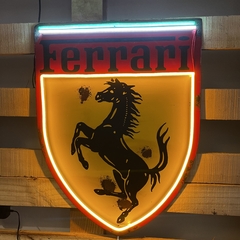 Cartel Neon led Ferrari