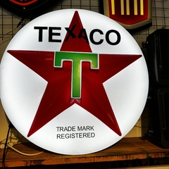 Cartel Texaco Luminoso GRANDE
