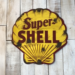 Cartel de chapa Shell Super