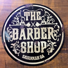 Cartel de chapa Barber C