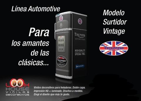 Vinilo para Heladeras Triumph 322 a medida (demora 10 dias) - comprar online