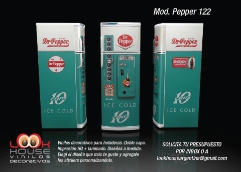 Vinilo para Heladeras Pepeer 122 a medida (demora 10 dias)