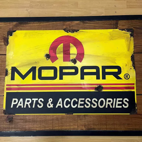 Cartel de chapa Mopar tradicional