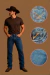 Calça Jeans Masculina Pro Rodeio Premium com Bordado Filigrana 100% algodão Texas - Puro Sangue na internet