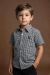 Camisa Infantil Manga Curta Bordada Preto/Branco - Puro Sangue na internet