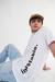 Remera oversize inestable blanco