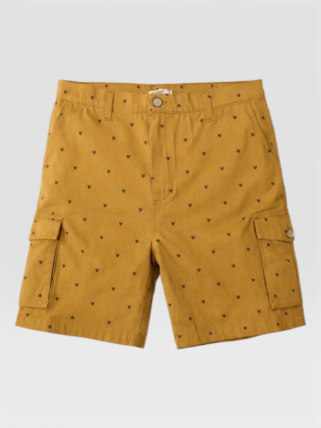Bermuda cargo estampada de gabardina — imagen 5