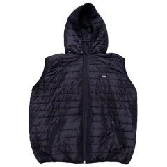 Chaleco canelón capucha desmontable Bobbio - comprar online