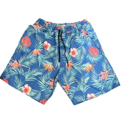 BOBBIO coral flower swim shorts