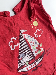Musculosa roja corazones Mimo t4(133) - comprar online