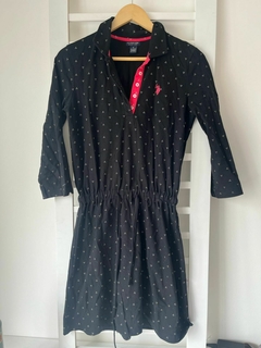 Vestido negro mal puntitos Polo T.S (ci01) - comprar online