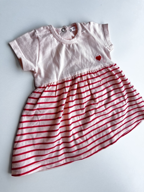 Vestido body rosa corazón Cheeky 3m(01)