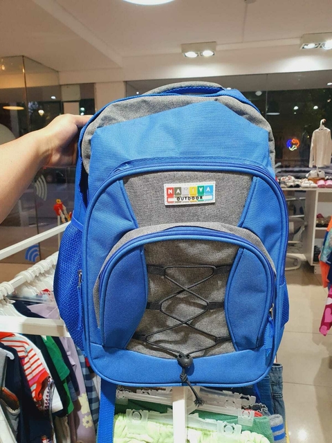 Mochila azul y gris (37)NUEVA