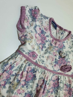 Vestido blanco floreado mc mimo 2a(79) - comprar online