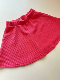 Pollera rosa corta wafle crayon 8a(278)