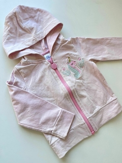 Campera rustica rosa claro unicornio broer 12-18m(225)