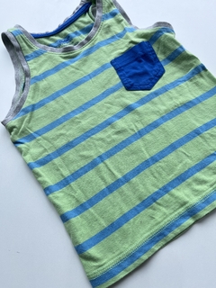 Musculosa verde y celeste Primark t2-3 años(06)