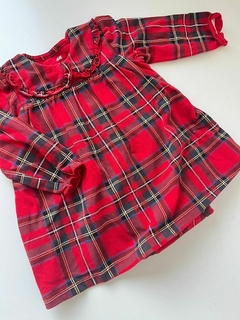 Body vestido ml rojo escoces hym 3m(282)