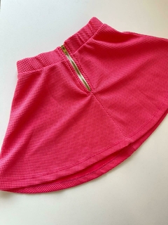 Pollera rosa corta wafle crayon 8a(278) - comprar online