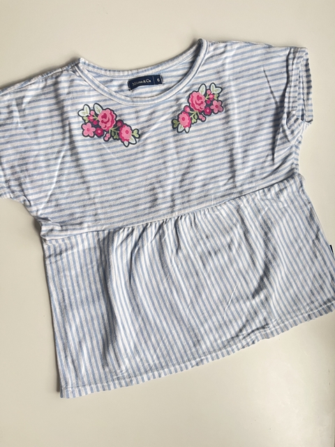 Remera mc blanca y celeste Mimo t6a(176)2da seleccion