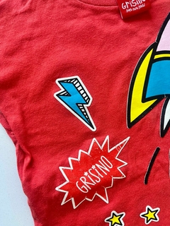 Remera mc roja de estampas (SS) Grisino 4-5a(302) SEGUNDA SELECCCION en internet