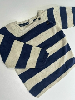 Sweter rayado azul y blanco HyM 9m (351 ) - comprar online
