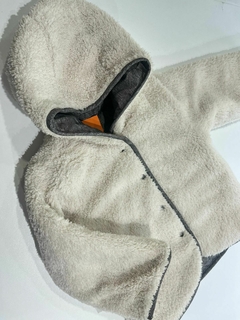 Campera inflable gris corderoy x dentro Mimo 12m(204) en internet