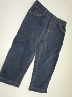 Pantalon simil jean rustico azul carters 18m(315)