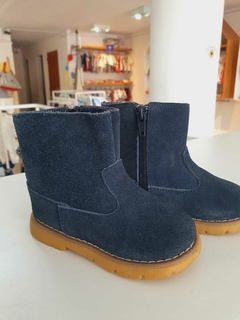 Botas azules de gamuza t.21(141)