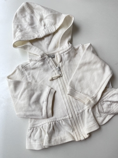 Campera blanca de algodon rustico Mimo t 6m (168)