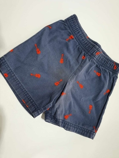 Short de jean azul guitarras carters 12m(174)