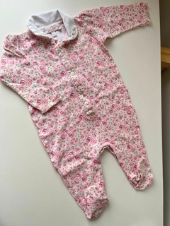 Enterito algodon rosas baby cottons 9m(283)