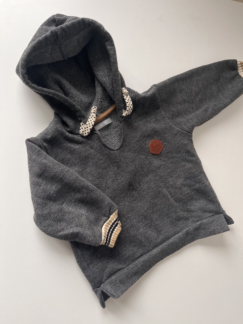 Buzo gris capucha Mimo t6m(155)
