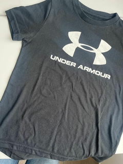 Remera mc negra algodon under armourn 8a (173) - comprar online