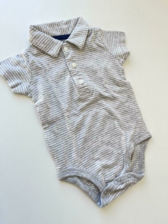 Body chomba gris rayado mc carters 6m(126)