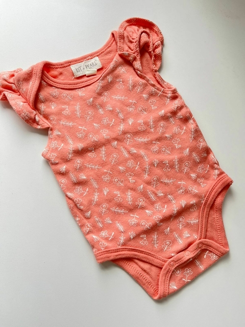 Body musculosa rosa hojas kit pearl 0-3m(255)