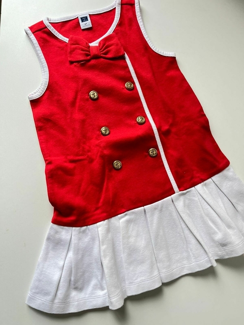 Vestido rojo tipo porritas janie and jack 2a(161)