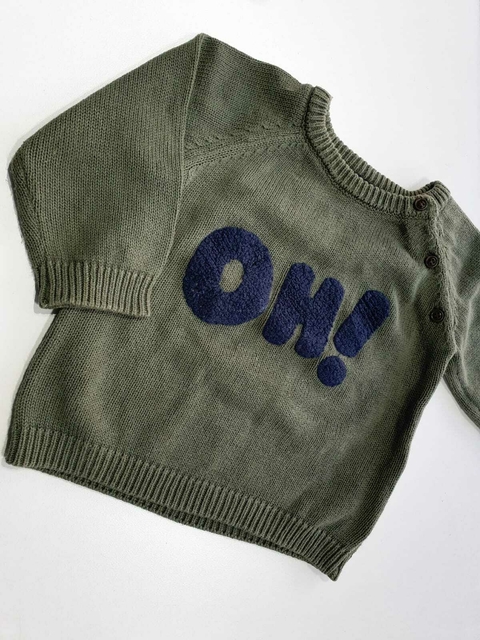 Sweter verde OH! yamp 9m(191)