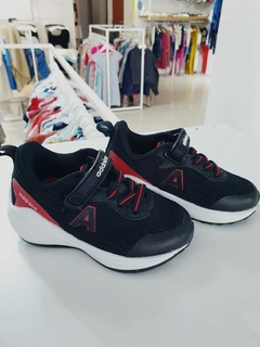 Zapatillas negras detalles rojos addnice t.21(321) - comprar online