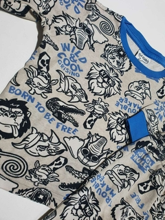Conjunto gris de animales grisino 18-24m (110) - comprar online