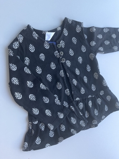 Campera negra hojas t12m Carter's (103)